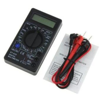 DT-832 Mini Digital Multimeter AC/DC Volt Amp Ohm Diode HFE Continuity Tester