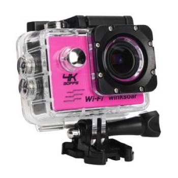 Winksoar SJ8000 Ultra 4K 30fps HD WiFi 2" LCD 170° Sports Action Camera DV Cam Pink Pink