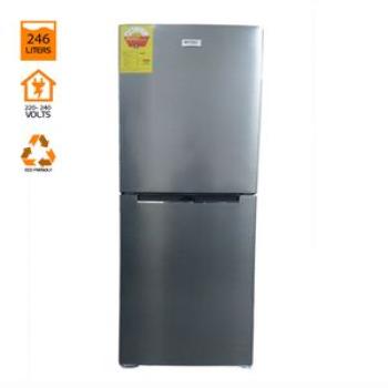 246 Litre - ME318 - Double Door Combi Fridge - Inox