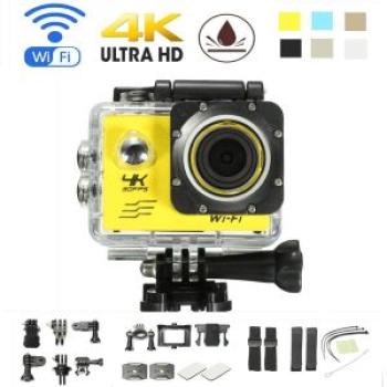 SJ9000 4K Ultra 1080P HD Wifi Waterproof Sport Action DVR DV Camera Camcorder Yellow Yellow