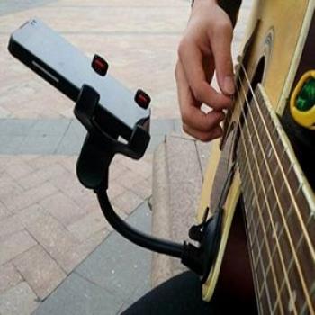 Guitar Phone Stand Holder Street String Supplies Musicians lyrics Song Car