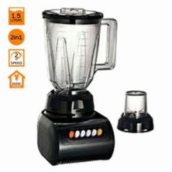 1.5L - 2-in-1 Table Top Blender With Mill -  Black