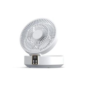 USB Portable Electric Fan Wireless Wall Mounted Air Cooler with LED Light