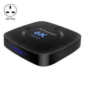 6K UHD Smart TV Box, Android 10.0, 4GB+32GB,UK Plug