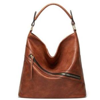 Women`s Shoulder Bag Capacity Wallet Brown
