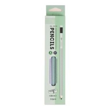 Cute Writing Triangles Pencils With Eraser Multi-Color