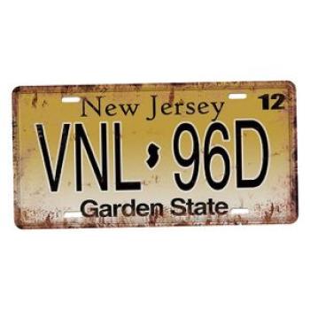 Painting  Metal Tin Sign New Jersy