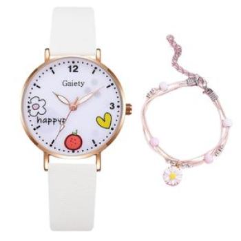 1 Set Ladies Watch Women Fashion Quartz Watches Gift White