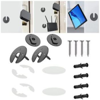 Wall Mount Tablet Bracket  Router Phone Parts Black