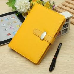 Identity Dairy Personal Planner Organiser Leather Hook Note Book Filofax Gift Yellow yellow