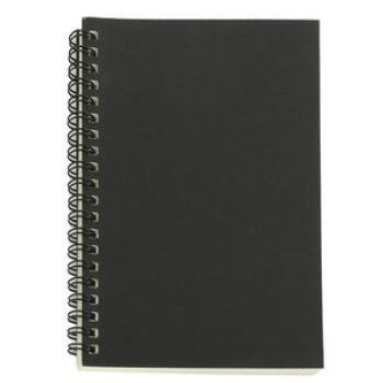 Retro Kraft Coil Sketch Sketchbooks Blank Notebook Notebook School StationeryBlack and White