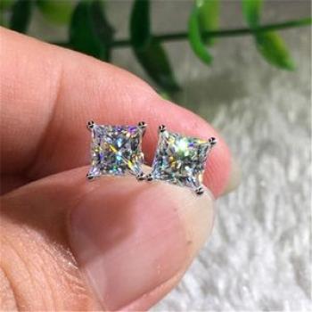 Elegant Crystal Rhinestone Ear Studs Zirconia Earrings