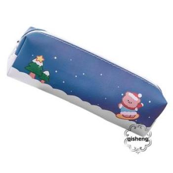 Christmas Cartoon Pencil Case Portable Large Capacity Pencil