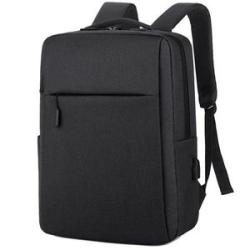 Single Backpack With USB Port - Black