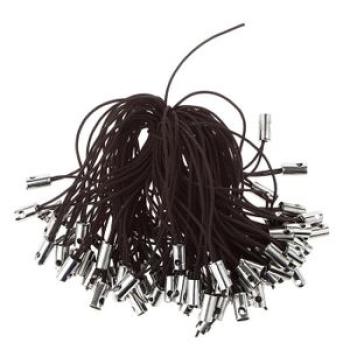 100pcs Cell Phone Braided Lanyard Cords DIY Rope Lariat Straps Coffee