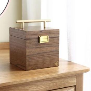 3-layer Wooden Jewelry Collection Box Rings Necklaces
