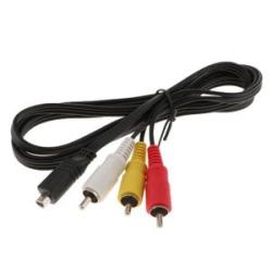 AV A/V TV DVD Receiver Video Cable Cord For Sony Camcorder Handycam