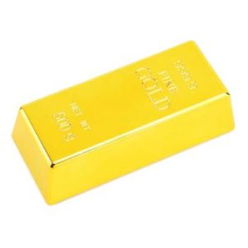 Fake Fine Gold Bar  Prop Fancy Dress Table Decor Display Toy