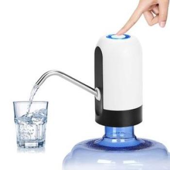 Electric Automatic Pump Water Dispenser - White/Black