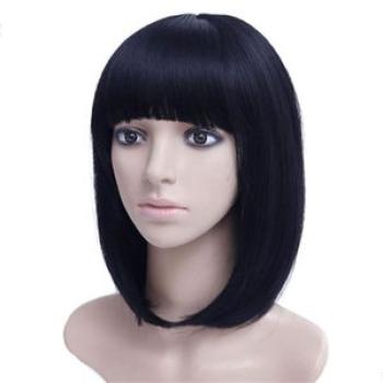 Short straight hair bob wig lady short hair