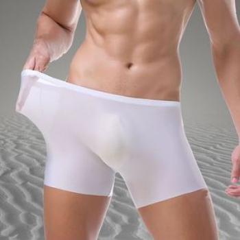 Men Ice Silk Briefs Breathable Ultra Thin Sexy Underwear