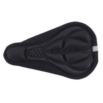 Bike  3D Silicone Saddle Seat Pad   Soft Black