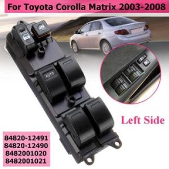 ABS Driver Side Master Electric Window Switch For Toyota Corolla Matrix Camry