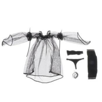 1/6 Scale Female Lace Dress Sleepwear Fashion Thong Underwear Clothes