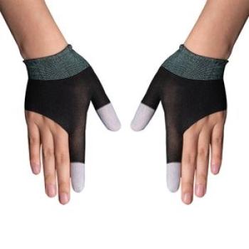 2pcs Mobile Game Fingert Gloves for PUBG Gamer Sweatproof Anti-sl Touch Screen