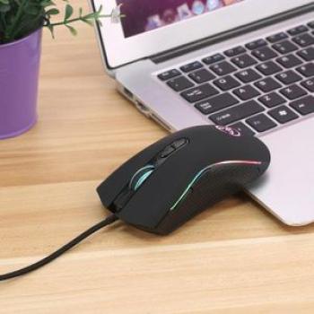 7-Button Wired USB Optical Mouse With LED Back Light For PC, ,