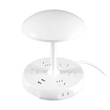 Desktop Multifunctional Lamp Outlets Cold Warm 3 Light Color
