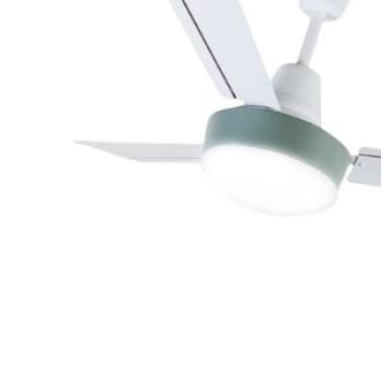 12W - Harmony Ceiling Fan With LED Light And Remote Control - Moon White
