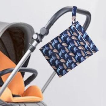 Diaper Pouch with Zippered Pockets 36x28cm Baby Nappy Navy