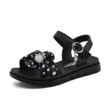 Sandals with imitation diamonds for informal shoes with cartoons