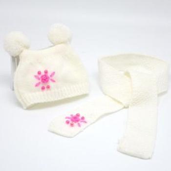 Doll Clothes Scarf Hat With Flower For 18inch Doll Red Red