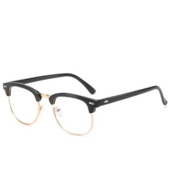 Black And Gold Eyeglass Frames