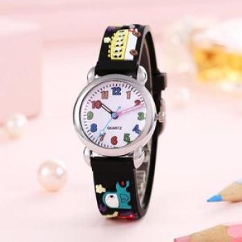 Color 12 digital car cartoon student watch for children