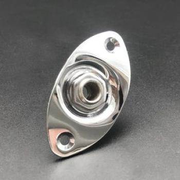 Square Style Plate Guitar B 1/4 Output Input Jack Socket for Electric Guitar