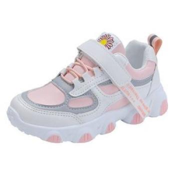Children`s Sports Shoes Leather Casual Girls Running Shoes