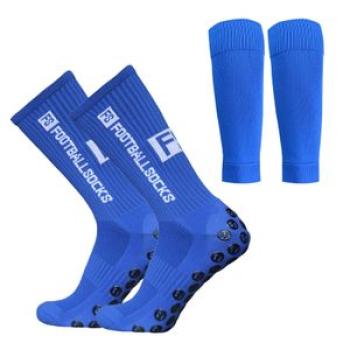 Anti Slip Soccer Socks And Calf Sleeves Set Outdoor Sport