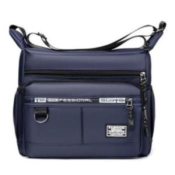 Men`s Oxford Workwear Messenger Bag - Blue