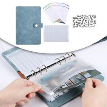 Notebook Binder Budget Planner Organizer Saving Money Lake Blue