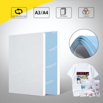100pcs A3/A4 Heat Sublimation Transfer Papers For Inkjet T-Shirt Mug A3x100pcs