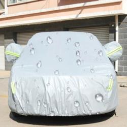PEVA Anti-Dust Sedan Car Cover with Warning Strips