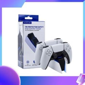 Honcam Tri-Protection Safety Dual Controller Charger for PS5 DualSense Controller