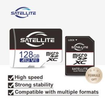 SATELLITE 128GB Superspeed MicroSD Memory Card + Adapter