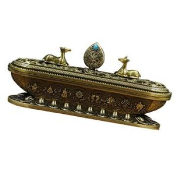 Stick Holder Burning Joss Insence Insense  Ash Bronze