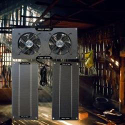 Solar Panel Fan Kit Solar Exhaust Fan Cooling Ventilator For Poultry