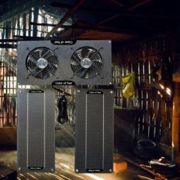 Solar Panel Fan Kit Solar Exhaust Fan Cooling Ventilator For Poultry