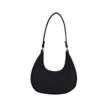 Noble Vintage Large Capacity Women`s Underarm Shoulder Bag(Black)